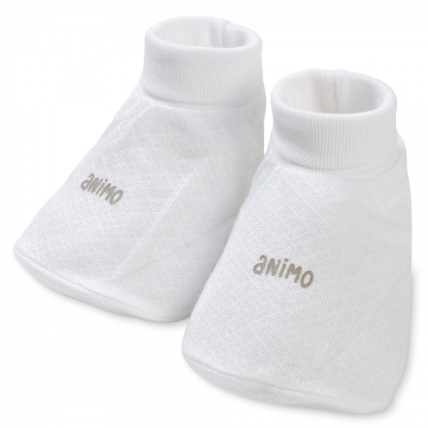 Set 6 bao tay chân sơ sinh Animo BA0425075 (NB,Trắng-xanh-vàng)