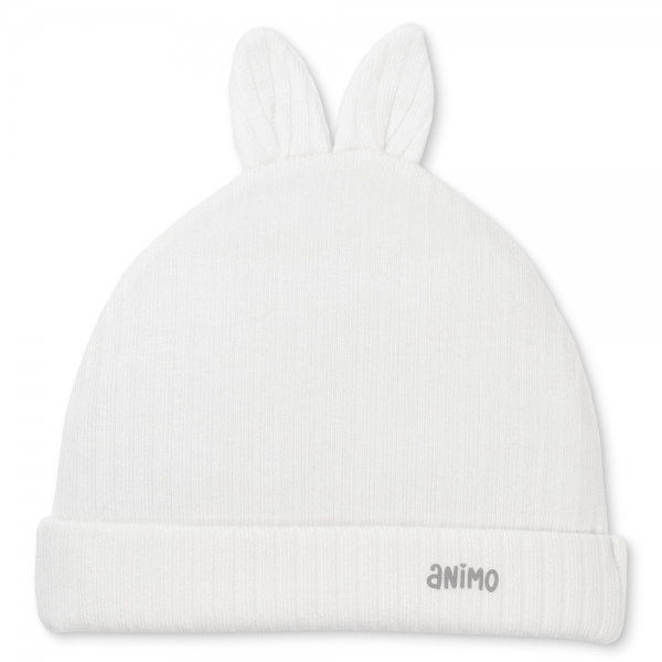 Set 2 nón sơ sinh tai cún Animo HN0625013 (NB,Be-trắng)