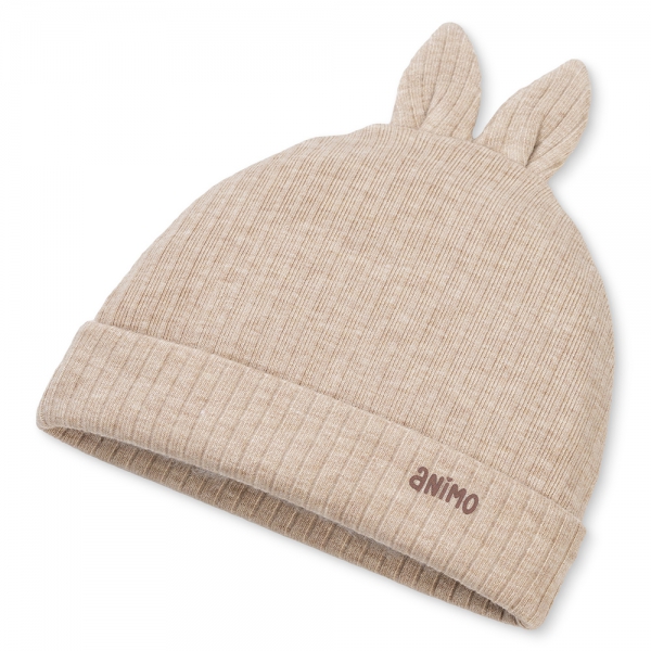 Set 2 nón sơ sinh tai cún Animo HN0625013 (NB,Be-trắng)