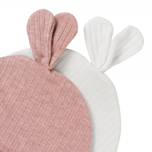 Set 2 nón sơ sinh tai thỏ Animo HN0625011 (NB,Hồng-trắng)