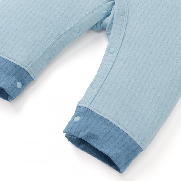 Set 2 bodysuit rayon chống muỗi dài Animo VD0425036 (0-12M,Xanh-trắng,TT06)