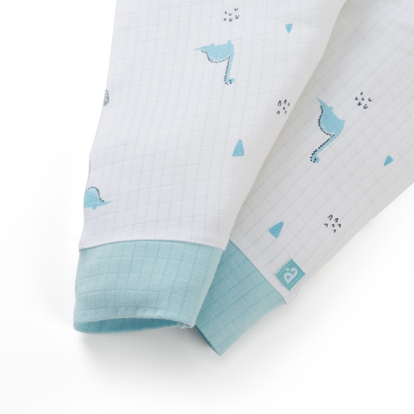 Set 2 bộ rayon chống muỗi dài Animo VD0425028 (0-24M,Xanh-trắng,TT06)