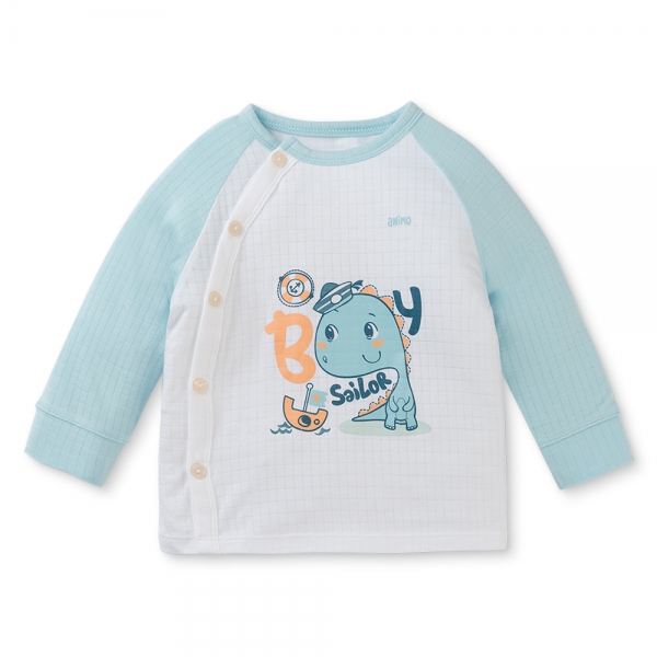 Set 2 bộ rayon chống muỗi dài Animo VD0425028 (0-24M,Xanh-trắng,TT06)