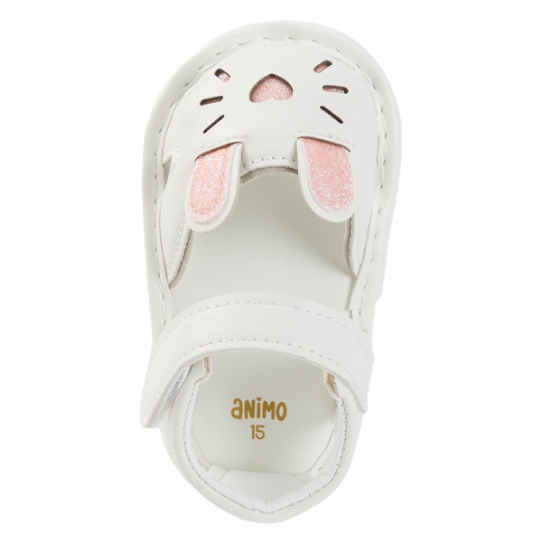 Giày tập đi chút chít Animo BG A2503_MN020 (15-17,Trắng)