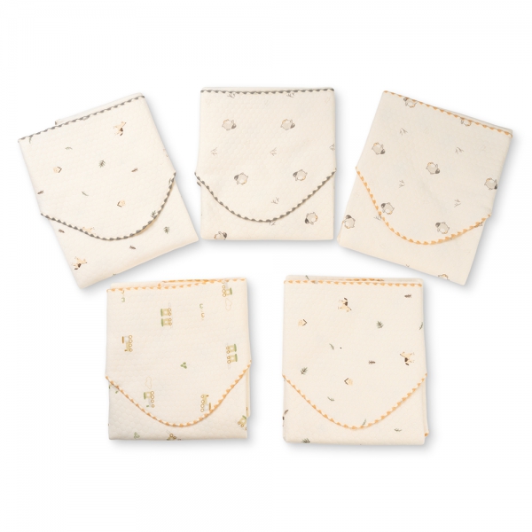 Khăn choàng ủ Sợi tre 3 lớp mỏng Animo T2501_NBA001 (75x80cm,Kem)