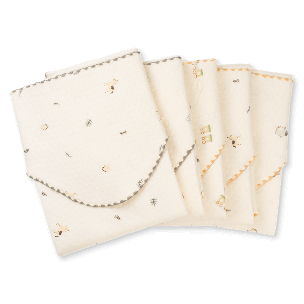 Khăn choàng ủ Sợi tre 3 lớp mỏng Animo T2501_NBA001 (75x80cm,Kem)