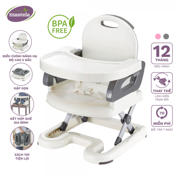 Ghế ăn dặm điều chỉnh độ cao Mastela 7110 (Màu xám)