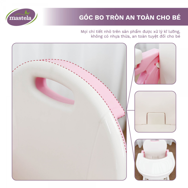 Ghế ăn dặm điều chỉnh độ cao Mastela 7110 (Màu xám)