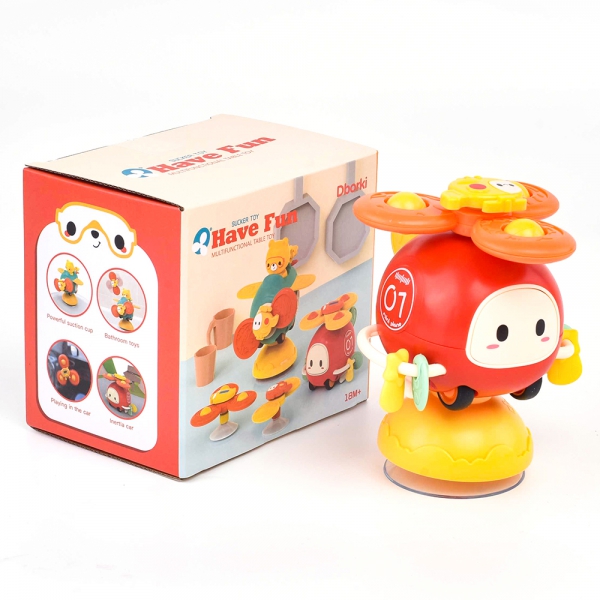 Đồ chơi con quay đa năng 3 trong 1 kèm xe hoạt hình chạy trớn dễ thương YN493140 C502