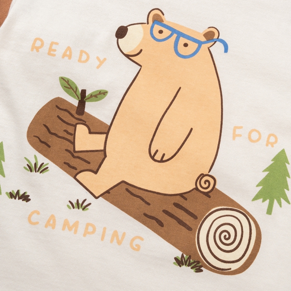 Bộ bé trai dài Animo Easy HN1124093 (1-4Y,Nâu nhạt)