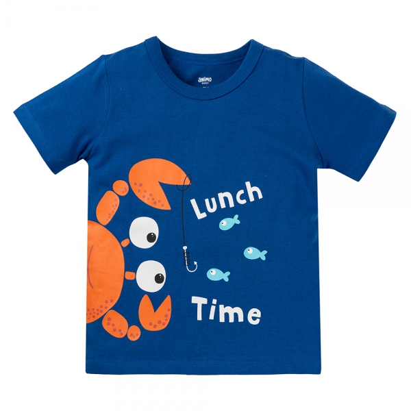 Bộ bé trai ngắn Animo Easy HN1124088 (1-4Y,Xanh coban)