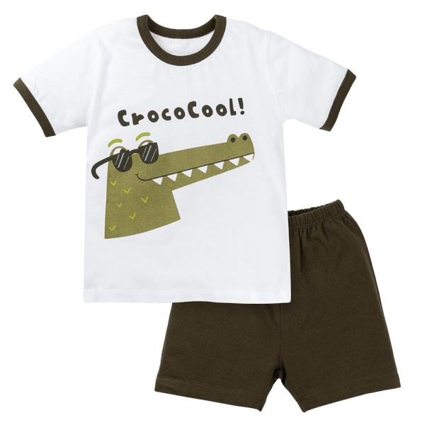 Bộ bé trai ngắn Animo Easy HN1124081 (1-4Y,Xanh rêu)