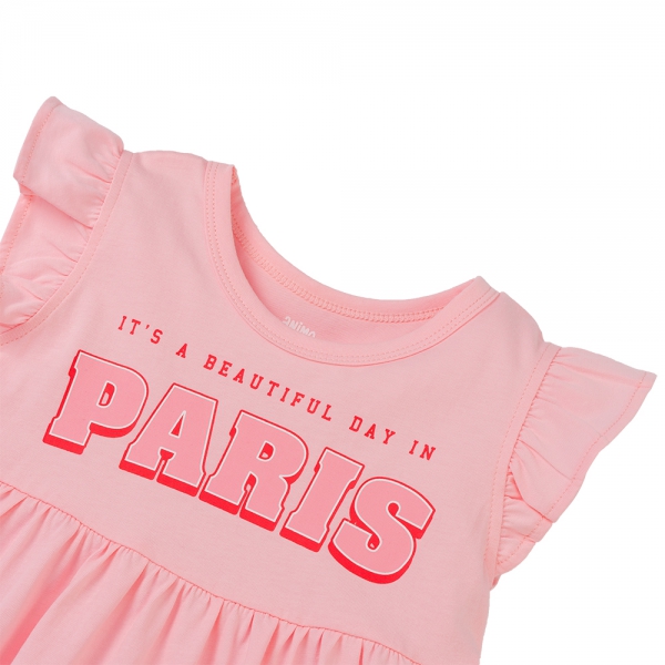 Đầm bé gái Animo Easy LU0425046 (1-4Y,Hồng,TT02)