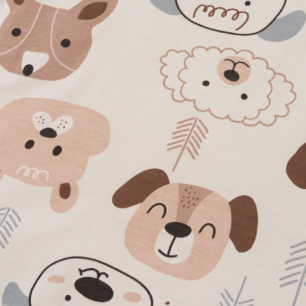 Bộ bé trai ngắn Animo Easy HN0425019 (1-4Y,Kem-nâu,TT04)