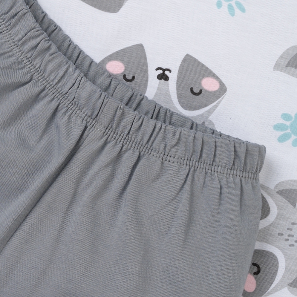 Bộ bé trai ngắn Animo Easy HN0425009 (1-4Y,Trắng-xám,TT04)