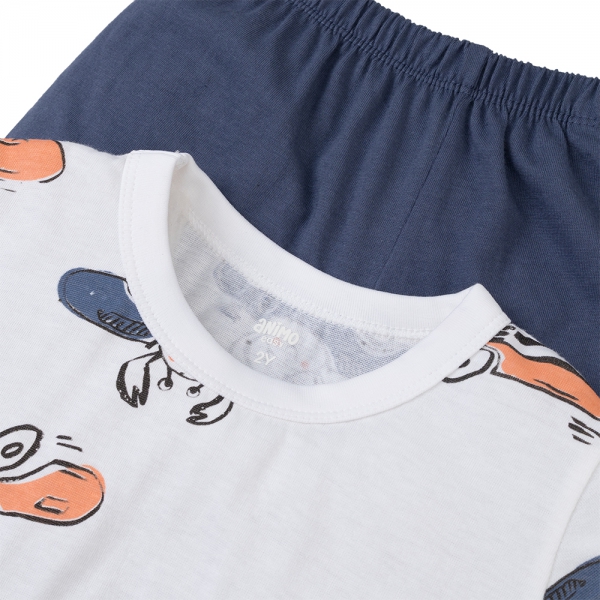 Bộ bé trai áo tay ngắn quần ngắn Animo easy (1-4Y) HN0525060