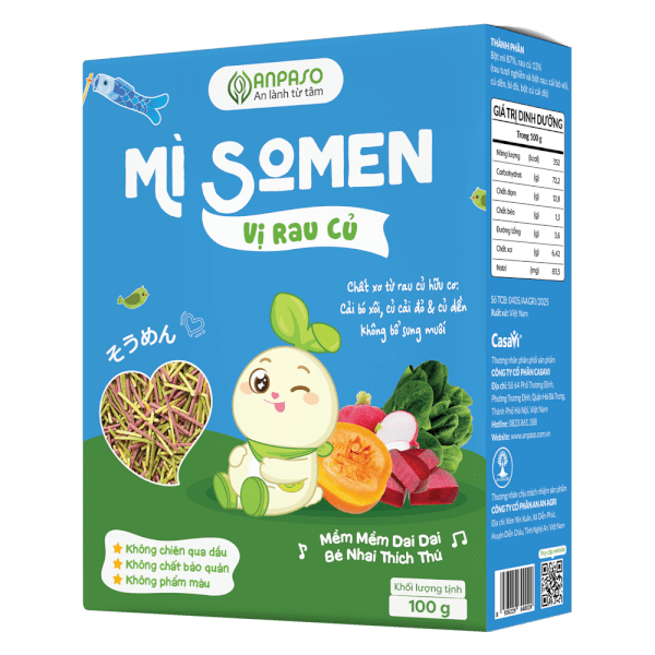 Mì Somen ăn dặm vị rau củ Anpaso 100g