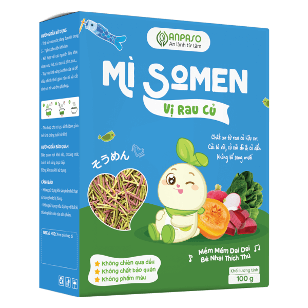 Mì Somen ăn dặm vị rau củ Anpaso 100g