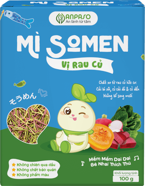 Mì Somen ăn dặm vị rau củ Anpaso 100g