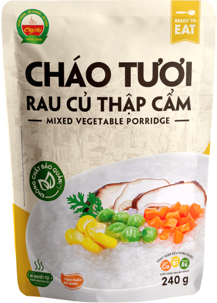 Cháo tươi rau củ thập cẩm (Giao bao bì ngẫu nhiên)