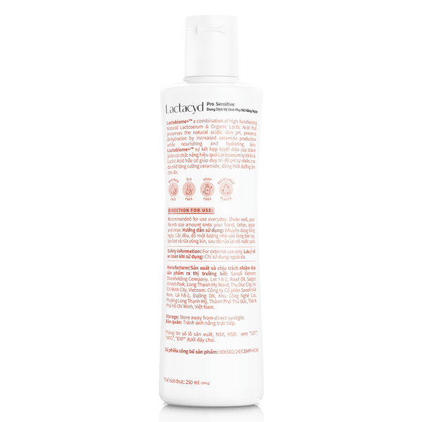 Dung Dịch Vệ Sinh Phụ Nữ Lactacyd FH 250ml (Giao mẫu ngẫu nhiên)
