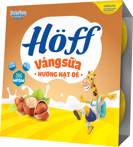 Combo 2 Váng sữa Hoff - Hạt dẻ (Lốc 4 hủ)