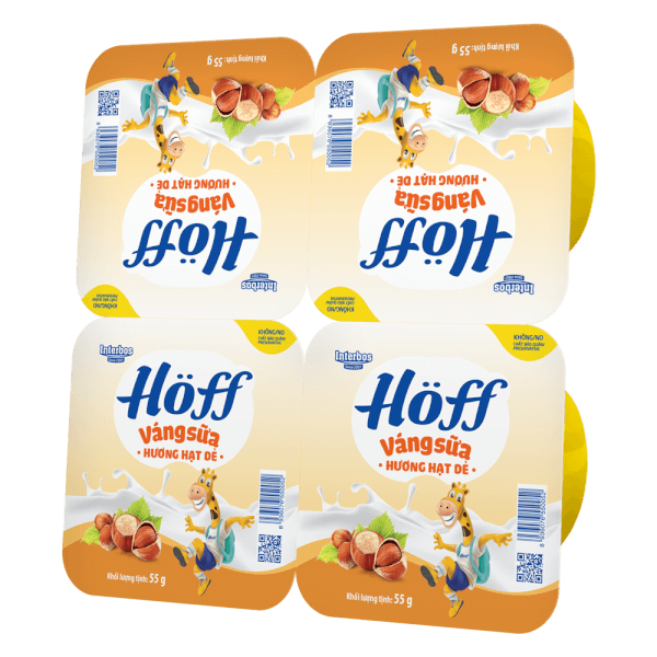 Combo 2 Váng sữa Hoff - Hạt dẻ (Lốc 4 hủ)