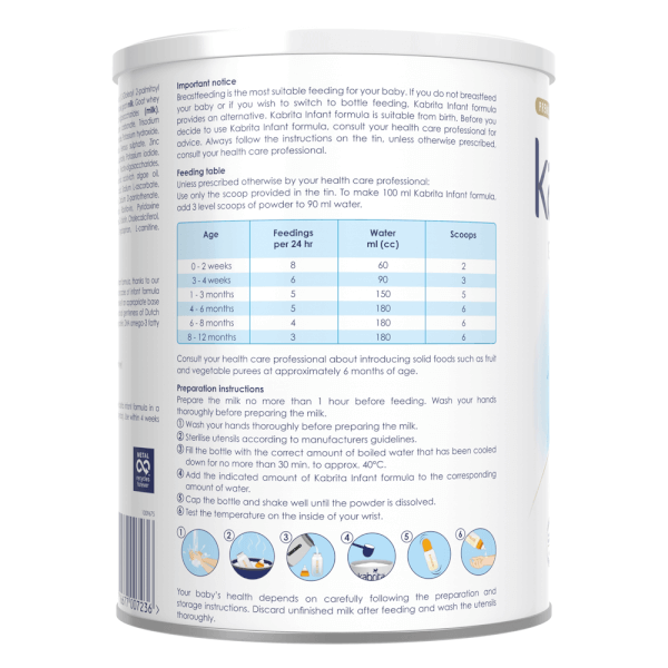 Sữa dê Kabrita Số 1 800g (0-12 tháng)