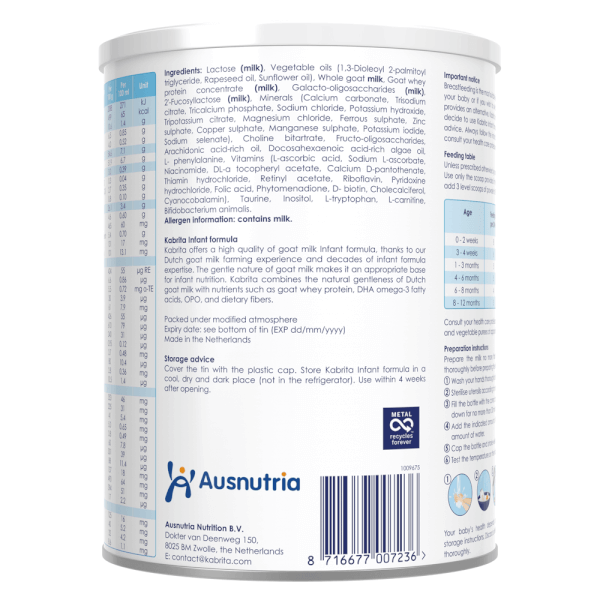 Sữa dê Kabrita Số 1 800g (0-12 tháng)