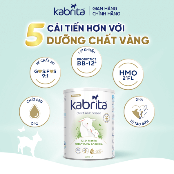 Sữa dê Kabrita Số 2 800g (1-2 tuổi)