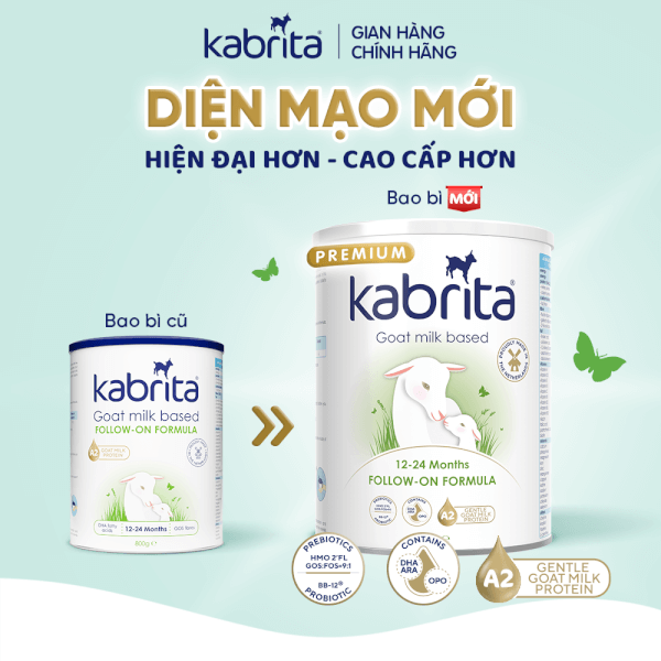 Sữa dê Kabrita Số 2 800g (1-2 tuổi)