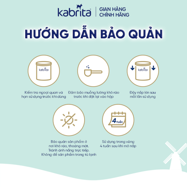 Sữa dê Kabrita Số 2 800g (1-2 tuổi)