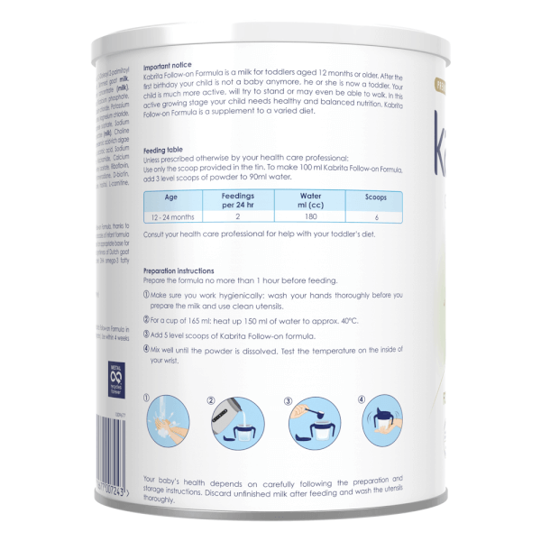 Sữa dê Kabrita Số 2 800g (1-2 tuổi)