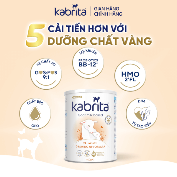 Combo 2 Sữa dê Kabrita Số 3 800g (từ 2 tuổi)