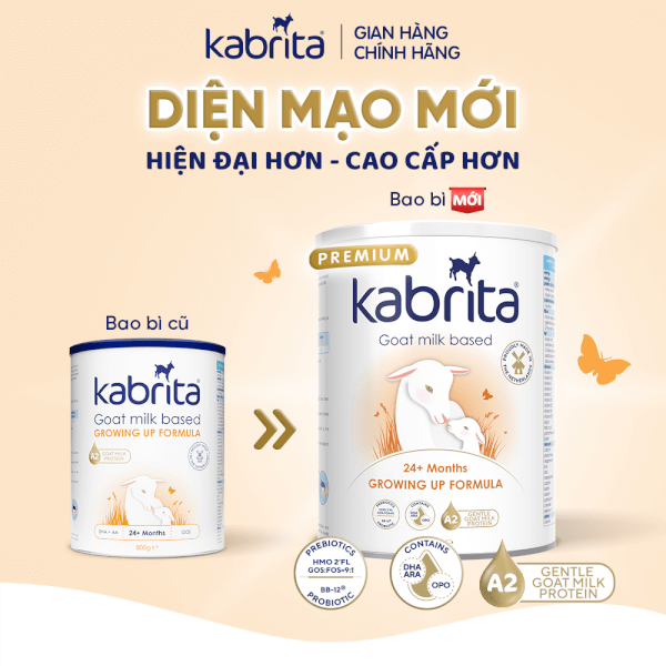 Combo 2 Sữa dê Kabrita Số 3 800g (từ 2 tuổi)