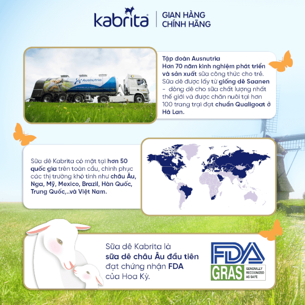 Combo 2 Sữa dê Kabrita Số 3 800g (từ 2 tuổi)