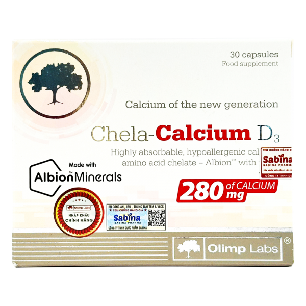 Combo 2 Thực phẩm bảo vệ sức khỏe Chela calcium D3