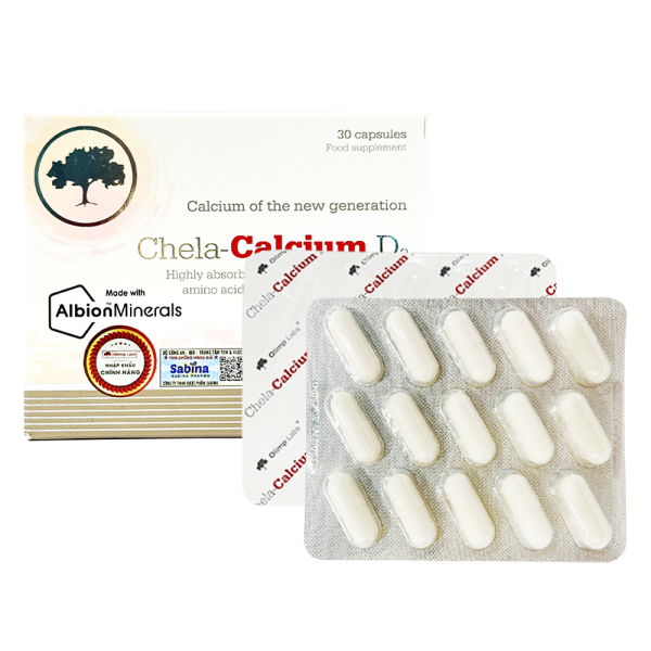 Combo 2 Thực phẩm bảo vệ sức khỏe Chela calcium D3
