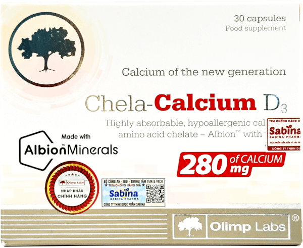 Thực phẩm bảo vệ sức khỏe Chela calcium D3