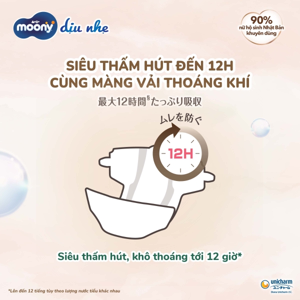 Tã dán Moony Natural / Moony Dịu nhẹ (NB, 62 miếng + 4 miếng) (giao bao bì ngẫu nhiên)