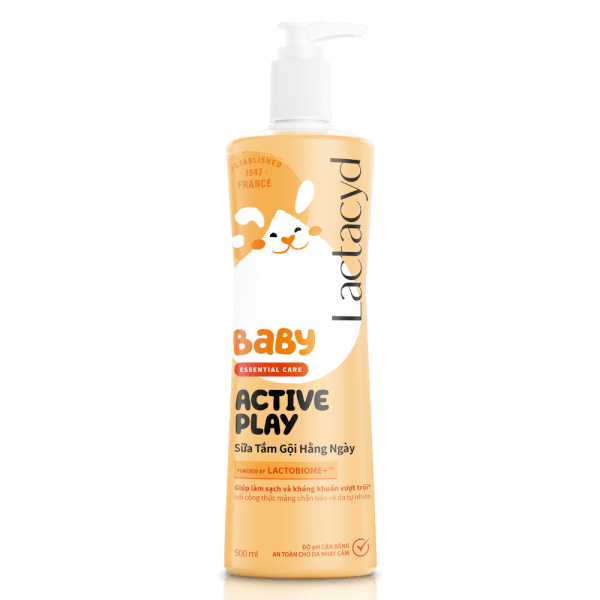 Sữa tắm gội bảo vệ cho bé Lactacyd Active Play 500ml (Giao mẫu ngẫu nhiên)