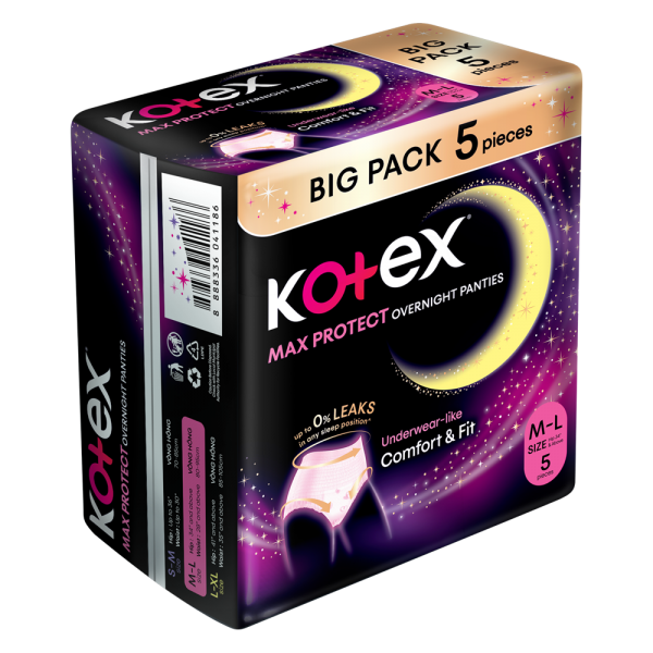 Băng vệ sinh quần Kotex M/L (5 miếng) (Giao bao bì ngẫu nhiên)