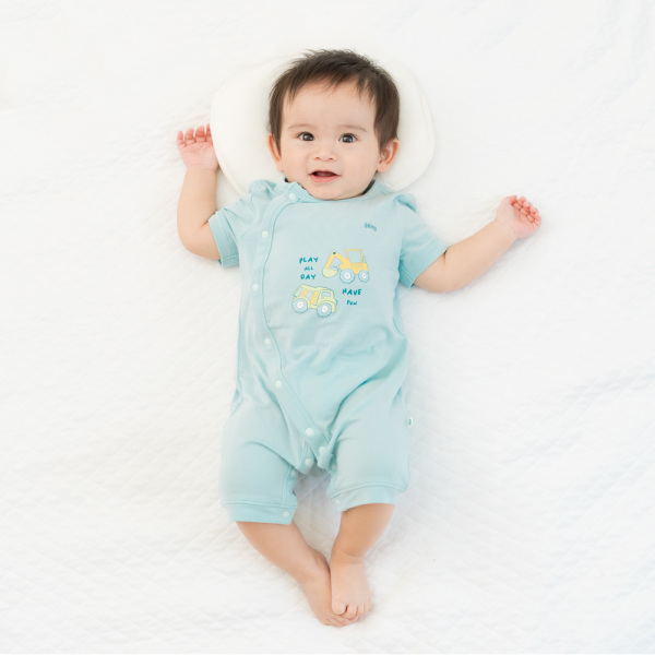 Set 2 Bodysuit modal kháng khuẩn đùi Animo VD0225021 (0-12M,Lá-trắng,TT06)