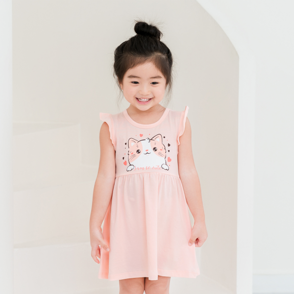 Đầm bé gái Animo Easy TX0325024 (1-4Y,Be,NN02)