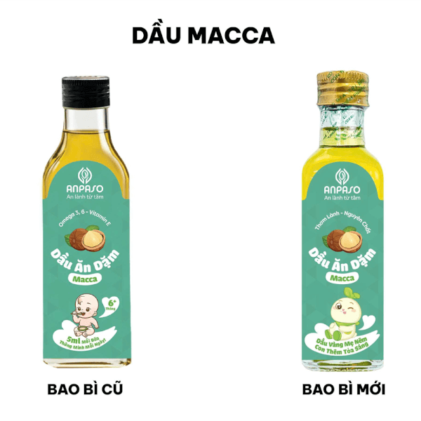 Dầu ăn dặm macca Anpaso 100ml
