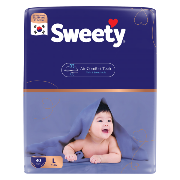 Tã quần Sweety cỡ L 40 miếng