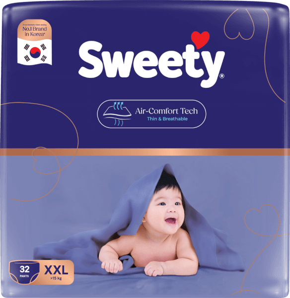 Tã quần Sweety cỡ XXL 32 miếng