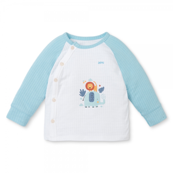 Set 2 bộ rayon chống muỗi dài Animo VD0425033 (0-24M,Dương-trắng,TT06)