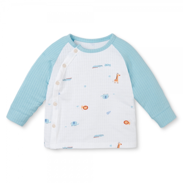 Set 2 bộ rayon chống muỗi dài Animo VD0425033 (0-24M,Dương-trắng,TT06)