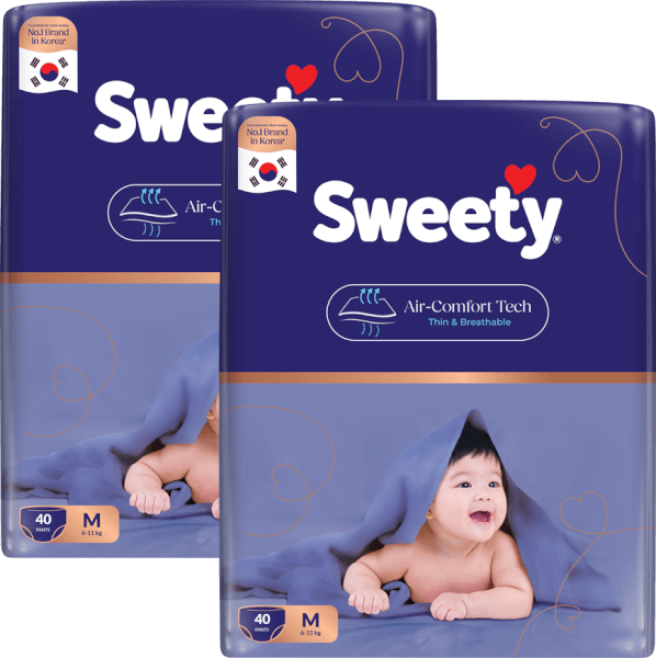 Combo 2 Tã quần Sweety cỡ M 40 miếng